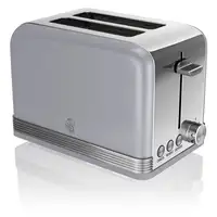 Retro Set Desayuno Hervidor de Agua 1,8 L, Tostadora 2 Rebanadas,STP7050GRNEU SWAN