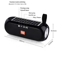 Altavoz Bluetooth estéreo Klack TG-182 inalámbrico Solar AUX
