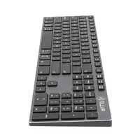 Teclado inalámbrico Tellur Shade, Bluetooth, EE. UU., Alu, gris-negro