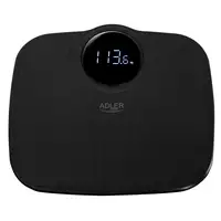 Adler AD 8172B báscula de baño Plaza Negro Báscula personal electrónica