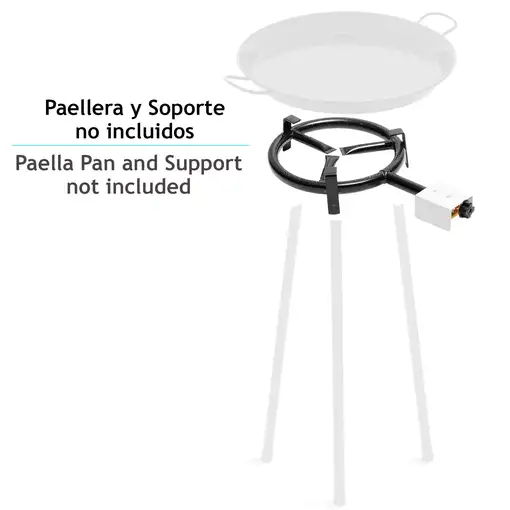 Paellero Aro 30cm, Quemador de Gas Butano, Camping, Rosco Paella, MOD300 Briebe