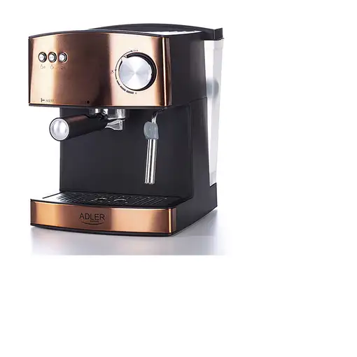 Cafetera Espresso Manual 15 bares 1,6 L, Brazo Doble Salida, AD 4404CR, Adler