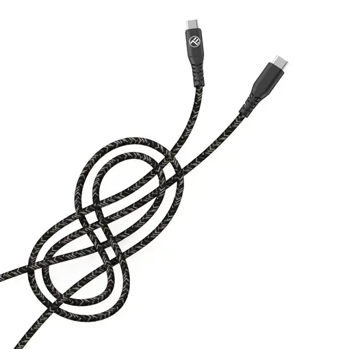 Cable de datos Tellur Green Tipo-C a Tipo-C, 3A, PD60W, 1m