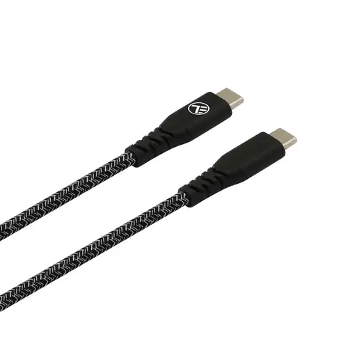 Cable de datos Tellur Green Tipo-C a Tipo-C, 3A, PD60W, 1m