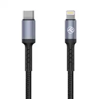 Cable de datos Tellur Tipo-C a Lightning, 2A, PD18W, 1m, nylon, negro