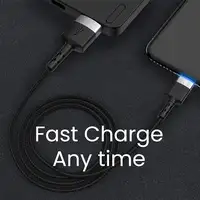 Cable de datos Tellur USB a Micro USB con luz LED, 1,2 m, negro