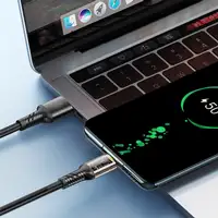 Cable de Datos Transparente Tellur USB a USB-C, 3A, 1m, negro