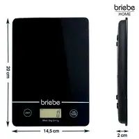 Báscula Cocina Digital Balanza Alta Precisión, Peso Comida hasta 5Kg Briebe,KW1163