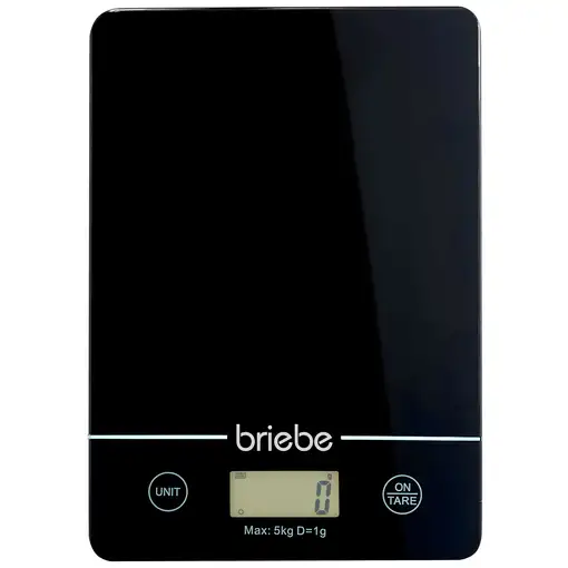 Báscula Cocina Digital Balanza Alta Precisión, Peso Comida hasta 5Kg Briebe,KW1163