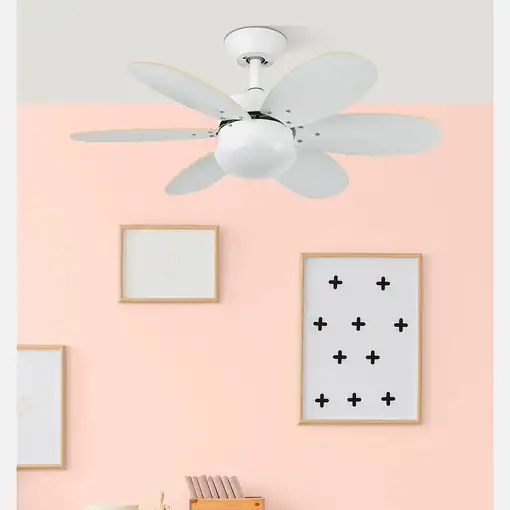 Fabrilamp 175791637 ventilador Multicolor, Blanco