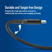Cable de carga rápida de  USB-C a USB-C de 3 metros hasta 65W, NGS
