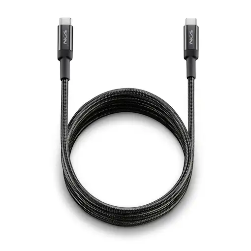 Cable de carga rápida de  USB-C a USB-C de 3 metros hasta 65W, NGS