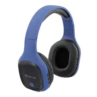 Auriculares Bluetooth supraaurales Tellur Pulse con micrófono, color azul