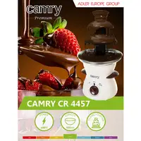 Fuente Chocolate Eléctrica, Cascada 3 Niveles, Capacidad 0,5 Kg, CR 4457, Camry