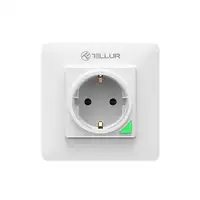Enchufe de pared Tellur Smart WiFi, 3000W, 16A, blanco