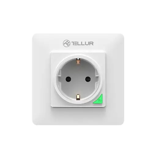 Enchufe de pared Tellur Smart WiFi, 3000W, 16A, blanco