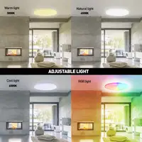 Tellur Smart WiFi Plafón de Techo, RGB, blanco/cálido,redondo, Blanco