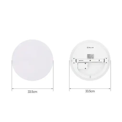Tellur Smart WiFi Plafón de Techo, RGB, blanco/cálido,redondo, Blanco