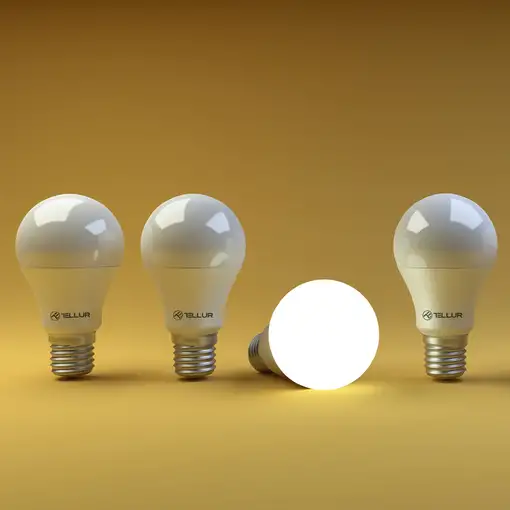 Bombilla Tellur Smart WiFi E27, 10W, blanco/cálido, regulador de intensidad