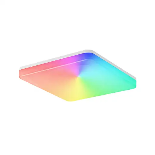 Tellur Smart WiFi Plafón de techo, RGB, blanco/cálido, cuadrado, blanco