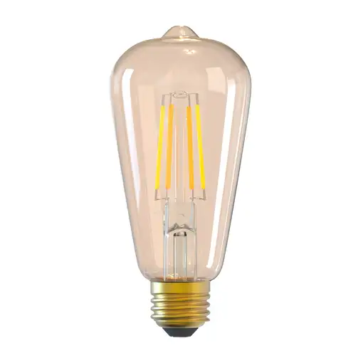 Bombilla de filamento Tellur Smart WiFi E27, 6W, ámbar, blanco/cálido, atenuador