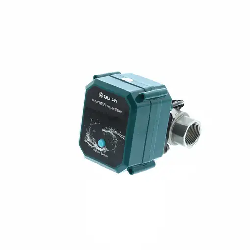 Válvula de agua Tellur Smart WiFi, DN20, IP67, 10 bar, DC 5V