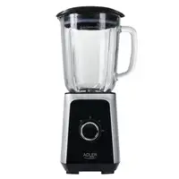 Batidora Vaso Americana, Jarra Cristal 1,5L, 2 Velocidades,Picahielo,AD4076, Adler