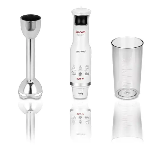 Batidora de Mano Desmontable, Brazo y Cuchilla Acero Inox,Vaso 700 ml MBL-27, MPM