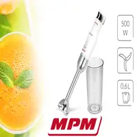 Batidora de Mano Desmontable, Brazo y Cuchilla Acero Inox,Vaso 700 ml MBL-27, MPM
