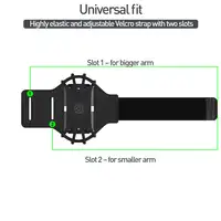 Brazalete deportivo desmontable Tellur A100 4"-6.5", negro