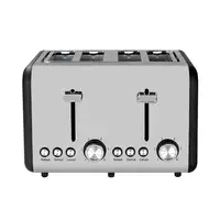 Tostadora Retro Doble 1500W Negro/Plata Dayron