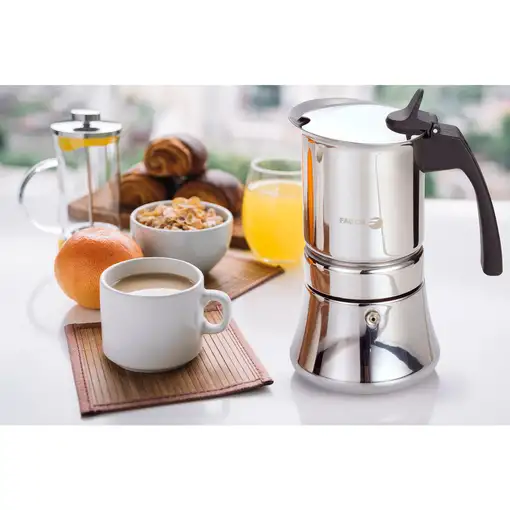 Cafetera Italiana Inducción 10 Tazas Café,  Acero Inoxidable, 81CFFGIET10 FAGOR