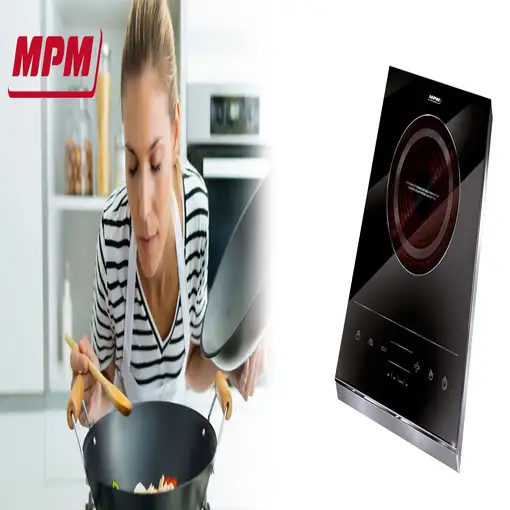 Placa Vitrocerámica Inducción Portátil,10 Niveles Potencia,Temporizador,MPM,MKE-06