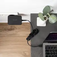 TooQ Cargador de portátil GAN USB-C PD 100W, Negro
