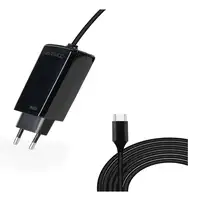 TooQ Cargador de portátil GAN USB-C PD 100W, Negro
