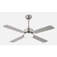 Fabrilamp 173591403 ventilador Haya, Níquel, Plata