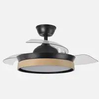 Ventilador DC IGLU 72W 3 Aspas Desplegables, LED regulable, remoto, temporizador