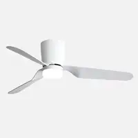 Ventilador LED blanco, 6 vel., con mando, memoria y temporizador