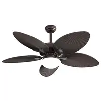Fabrilamp Borasco ventilador de techo marrón, 5 aspas, 132 cm, Led, mando