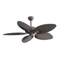 Fabrilamp Borasco ventilador de techo marrón, 5 aspas, 132 cm, Led, mando