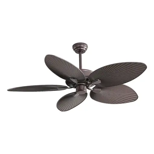 Fabrilamp Borasco ventilador de techo marrón, 5 aspas, 132 cm, Led, mando