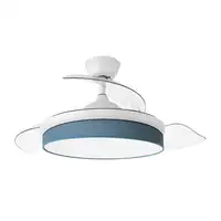 Ventilador DC Moda blanco/azul LED 91 cm con mando y memoria