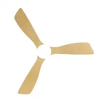 Ventilador DC Azabache blanco/haya 3 aspas LED y temporizador