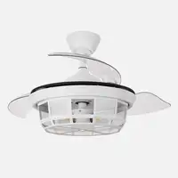 Ventilador DC TORNADO MINI blanco 3xE27 con aspas desplegables