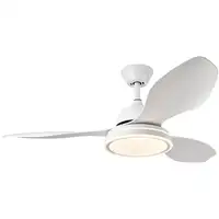 Fabrilamp Datoo ventilador de techo blanco, 3 aspas, led, con mando