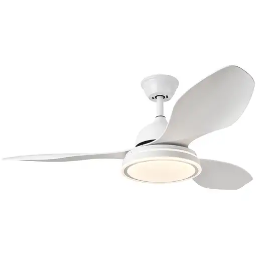 Fabrilamp Datoo ventilador de techo blanco, 3 aspas, led, con mando