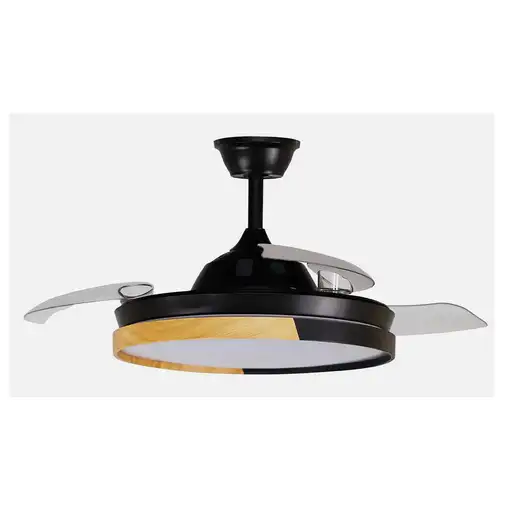 Fabrilamp 214491388 ventilador Haya, Negro