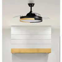 Fabrilamp 214491388 ventilador Haya, Negro