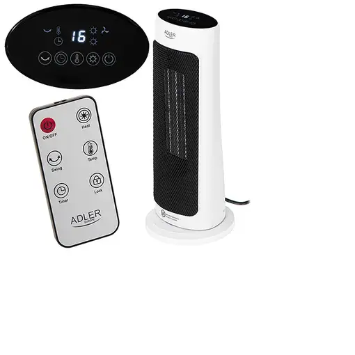 Adler AD 7738 calefactor eléctrico Interior Blanco 2000 W Ventilador eléctrico