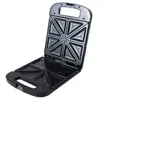 Adler AD 3055 sandwichera 2000 W Negro, Plata